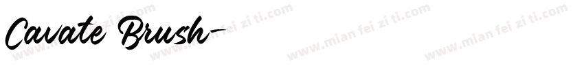 Cavate Brush字体转换